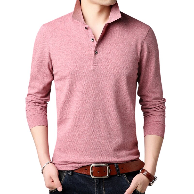 Pologize™ Solid Long Sleeve Polo Shirt