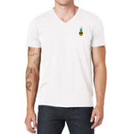 Pologize™ Pineapple Embroidered V-Neck T-Shirt
