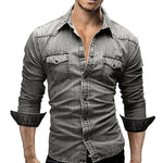 Pologize™ Denim Button-Down Shirt