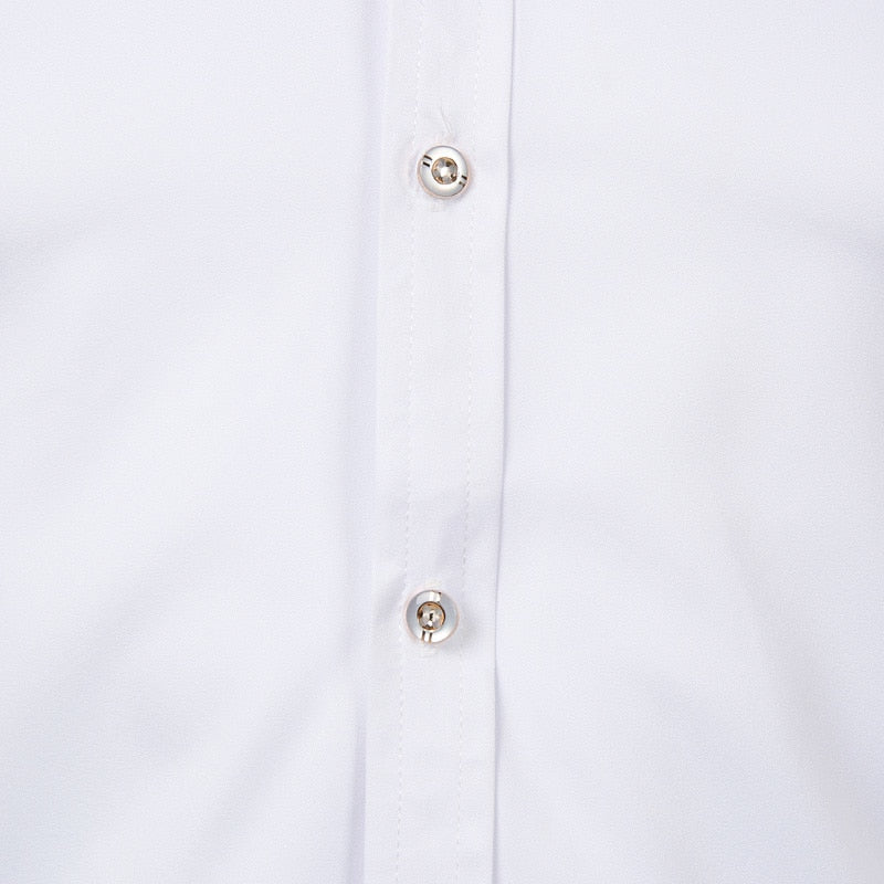 Pologize™ Printed Neck Button-Down Shirt