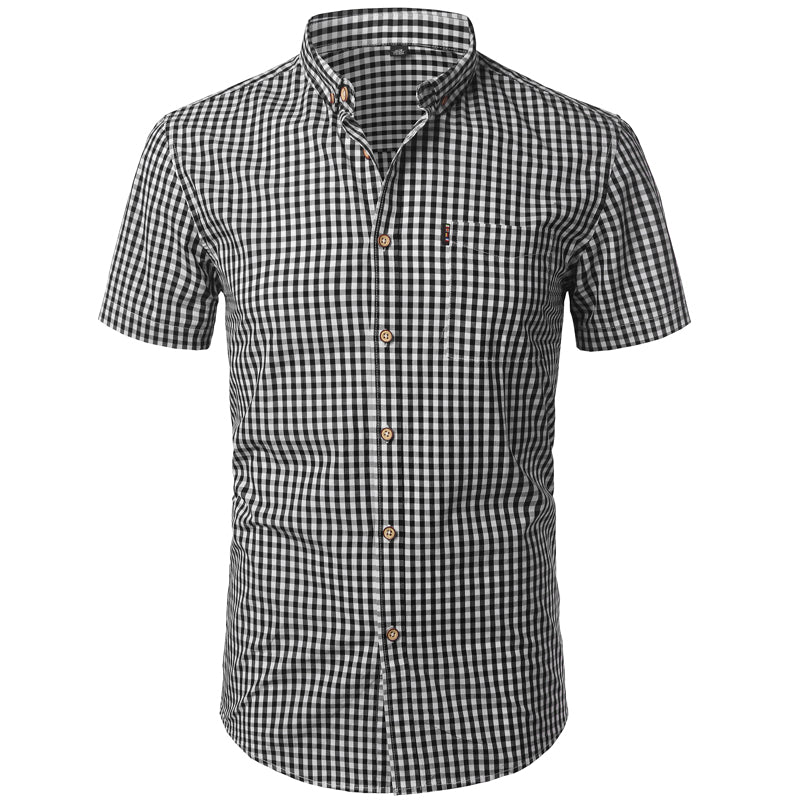 Pologize™ Checkered Button-Down Shirt