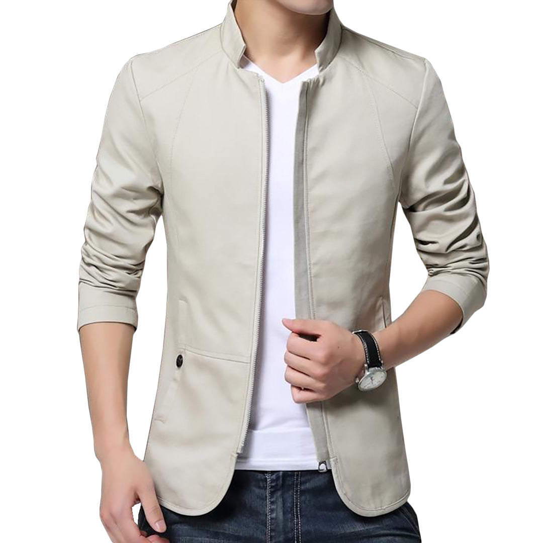 Pologize™ British Style Solid Casual Jacket