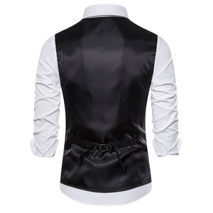 Pologize™ Elegant Double-Breasted Plaid Vest