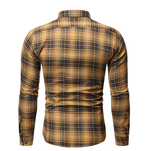 Pologize™ Checkered Long Sleeve Button Shirt