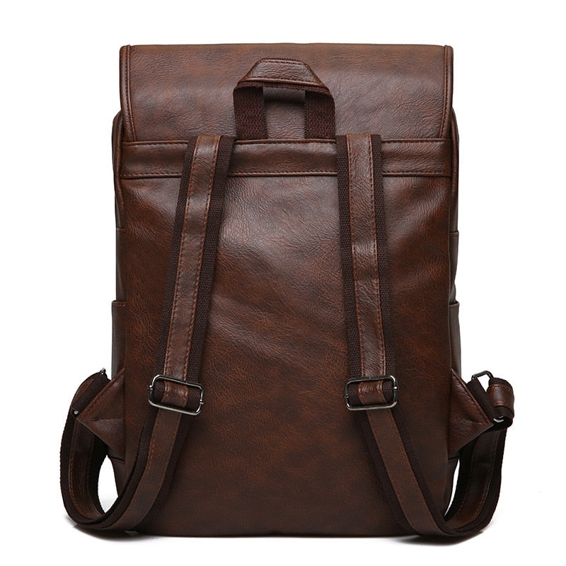 Pologize™ Vintage PU Leather Backpack