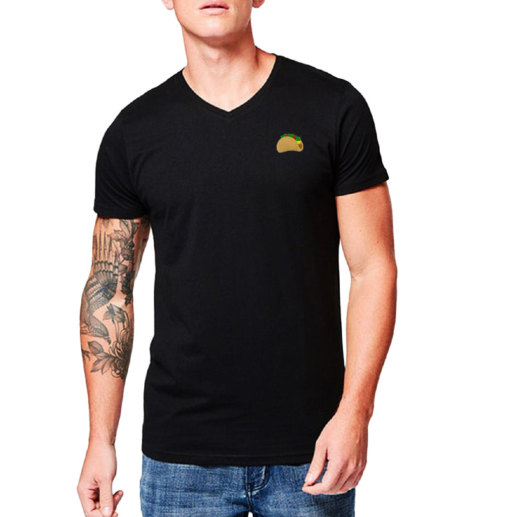 Pologize™ Taco Embroidered V-Neck T-Shirt