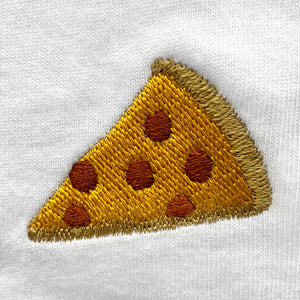Pologize™ Pizza Embroidered V-Neck T-Shirt