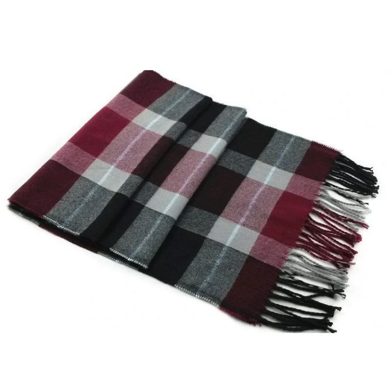 Pologize™ Casual Wool Plaid Scarf