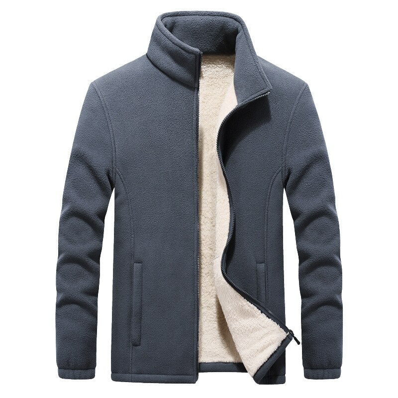 Pologize™ Thick Fleeced Zip Front Sweatshirt