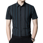 Pologize™ Business Striped Button Shirt