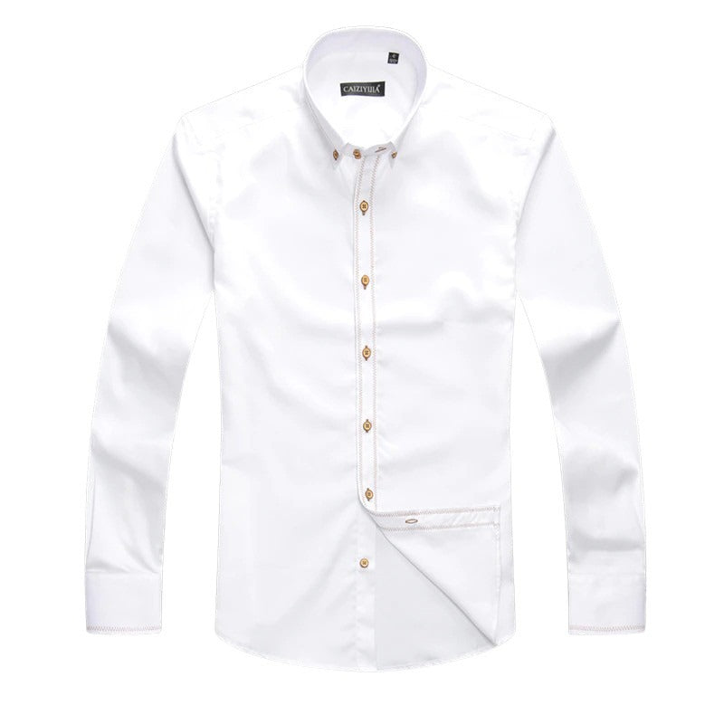 Pologize™ Long Sleeve Cotton Button Shirt
