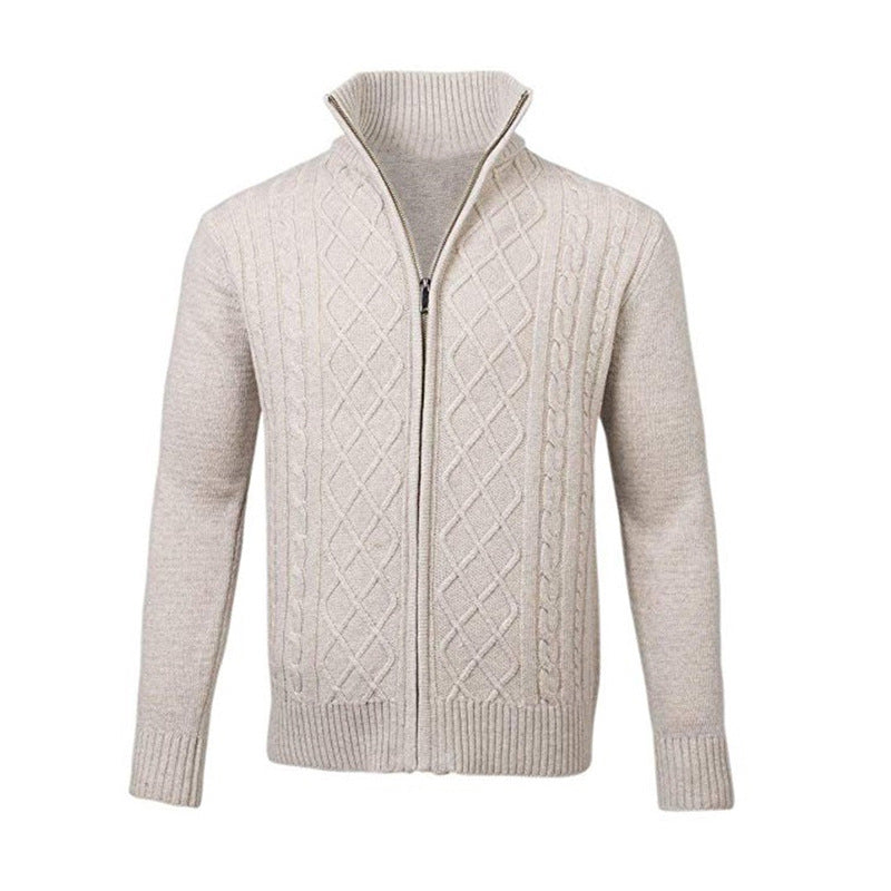 Pologize™ Knitted Zip Up Sweater