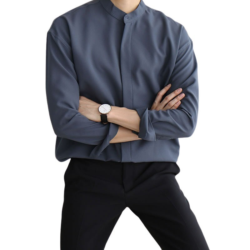 Pologize™ Long Sleeve Silk Button Shirt