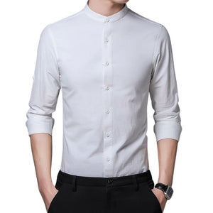 Pologize™ Stand Up Collar Button Shirt