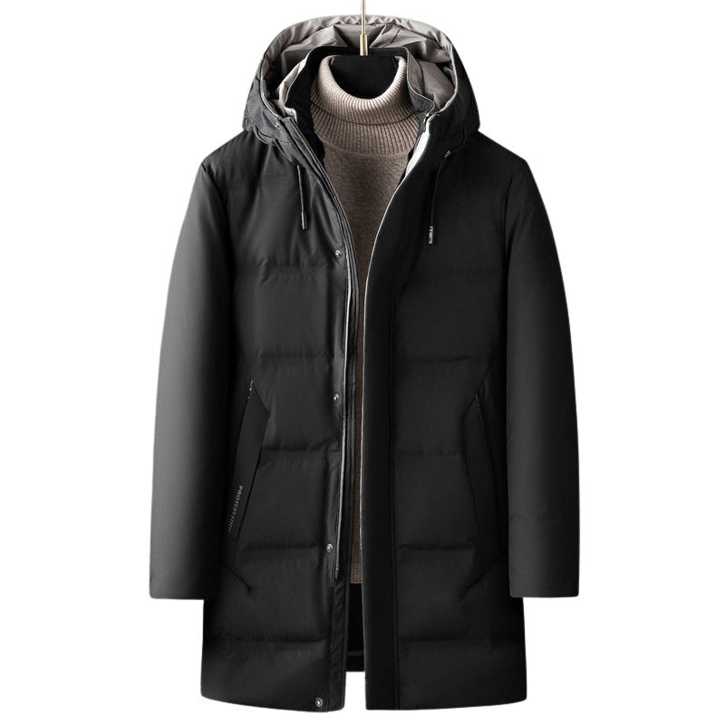 Pologize™ Mid-Length Elegant Hooded Coat