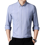 Pologize™ Long Sleeve Striped Business Shirt