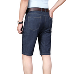 Pologize™ Elastic Straight Denim Shorts