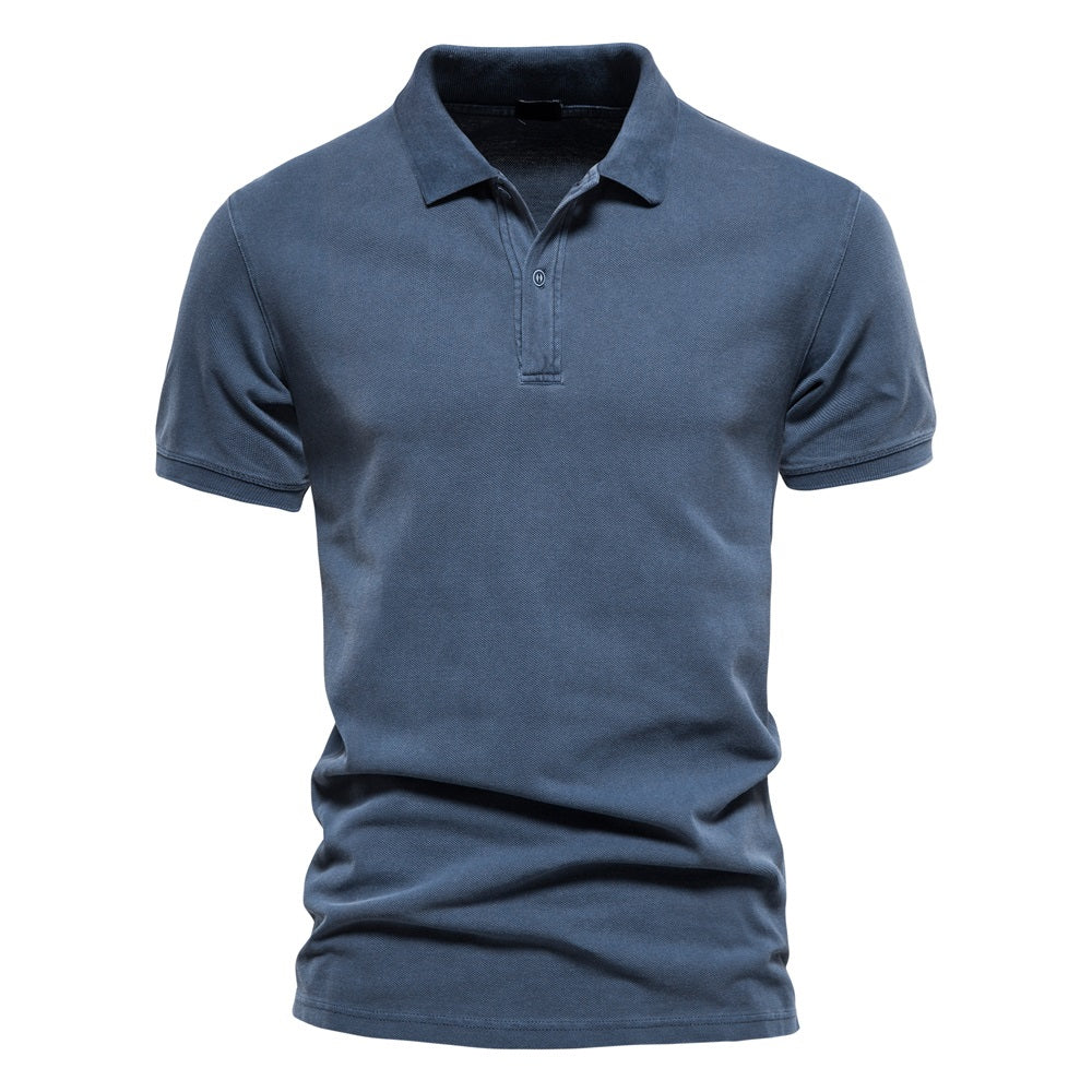 Pologize™ Casual Short Sleeve Solid Polo Shirt