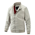 Pologize™ Casual Plain Color Autumn Windproof Jacket