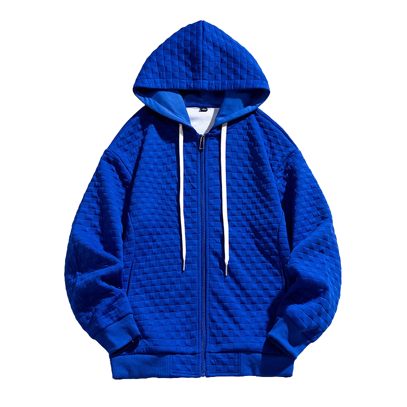 Pologize™ Plain Color Sportswear Zip Up Hoodie