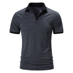 Pologize™ Short Sleeve Striped Polo Shirt
