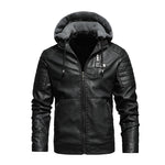 Pologize™ Terzo Hooded Autumn Leather Jacket