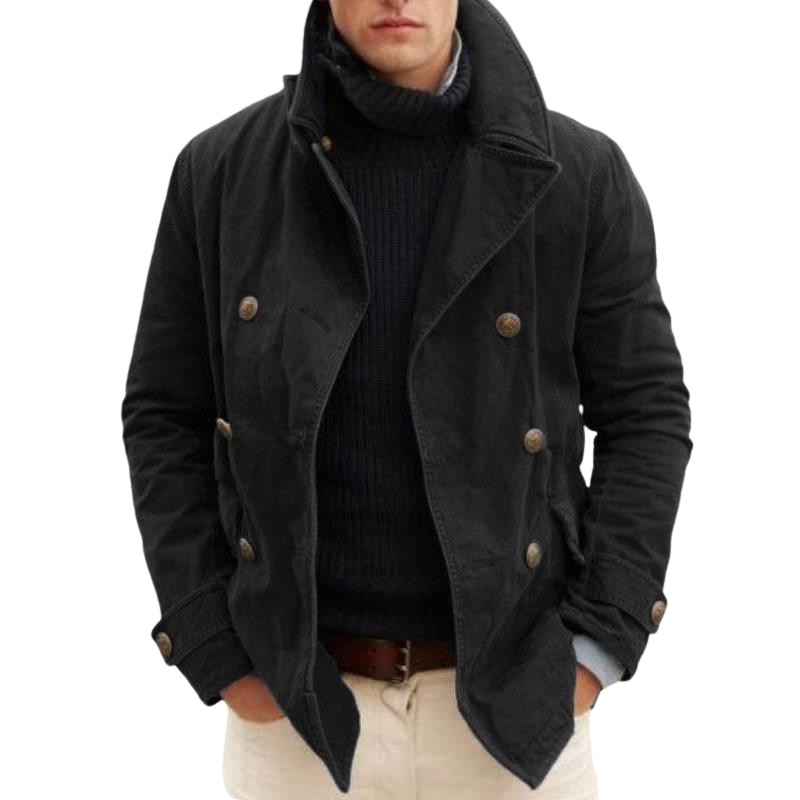 Pologize™ Luca Solid Color Button Coat