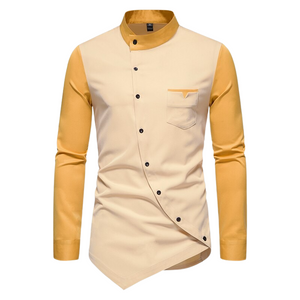 Pologize™ Giovanni Asymmetric Button-Down Shirt