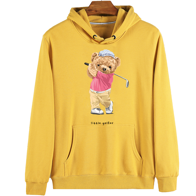 Pologize™ Golfer Teddy Long Sleeve Cotton Hoodie