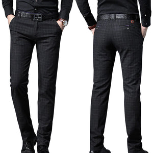 Pologize™ Formal Checkered Business Trousers