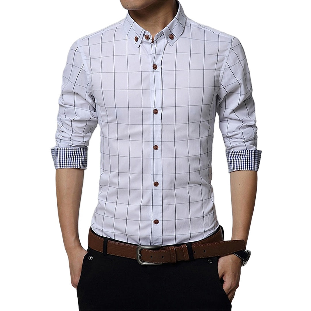 Pologize™ Checkered Slim Fit Shirt
